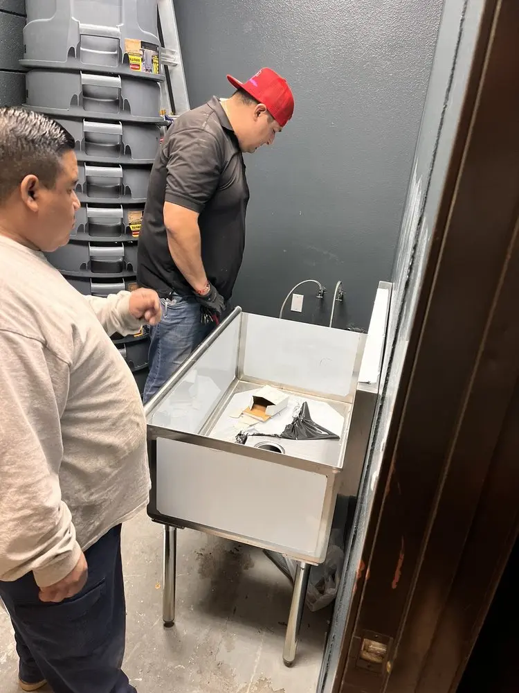 Commercial plumbing and sink installation in Goulder